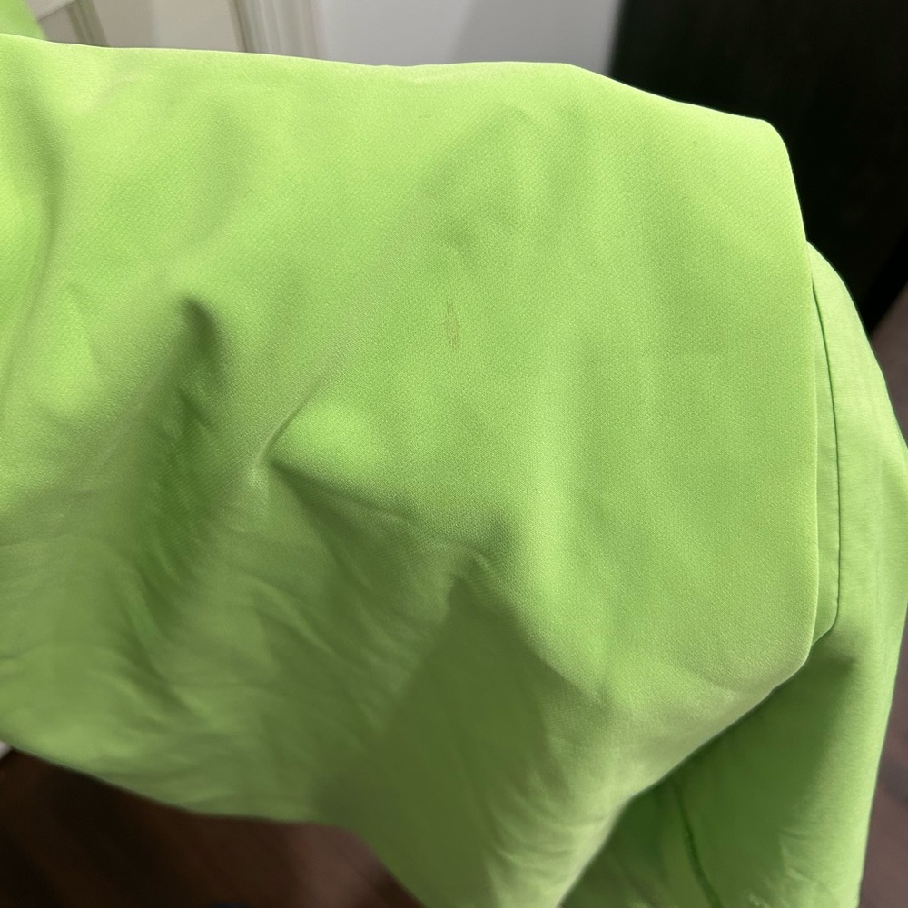 Strapless Ruffle Green Dress - Picture 2 of 9